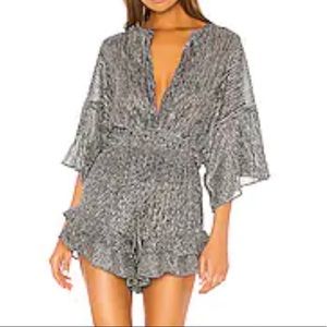 Iro silver romper size US4 (IT36) - like new